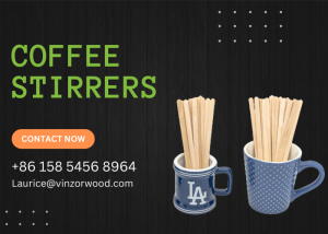 Why Wooden Coffee Stirrers Manufactured by Vinzor Wood are the Perfect Alternative to Plastic
